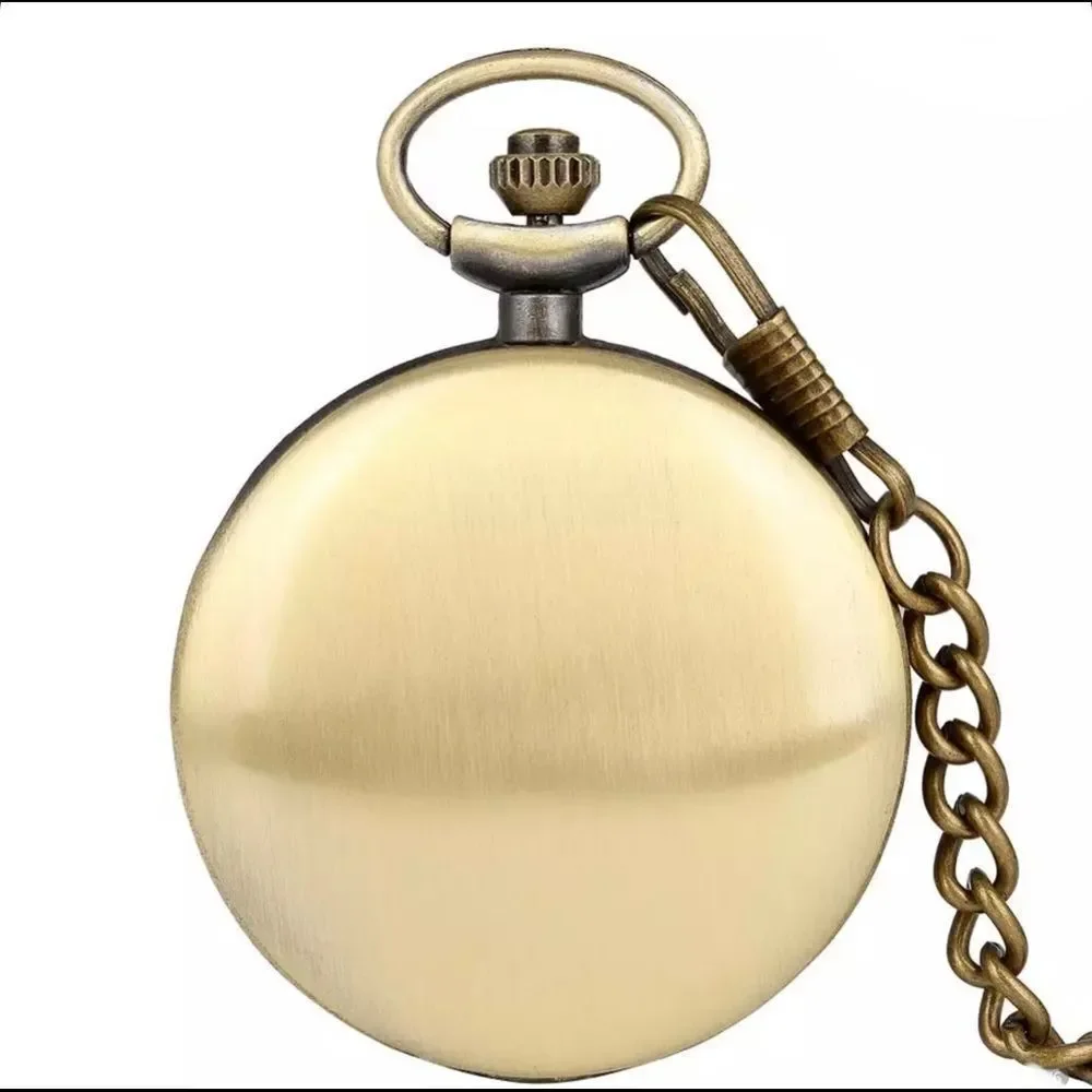 Bronze Fire Department Quartz Pocket Watch‎